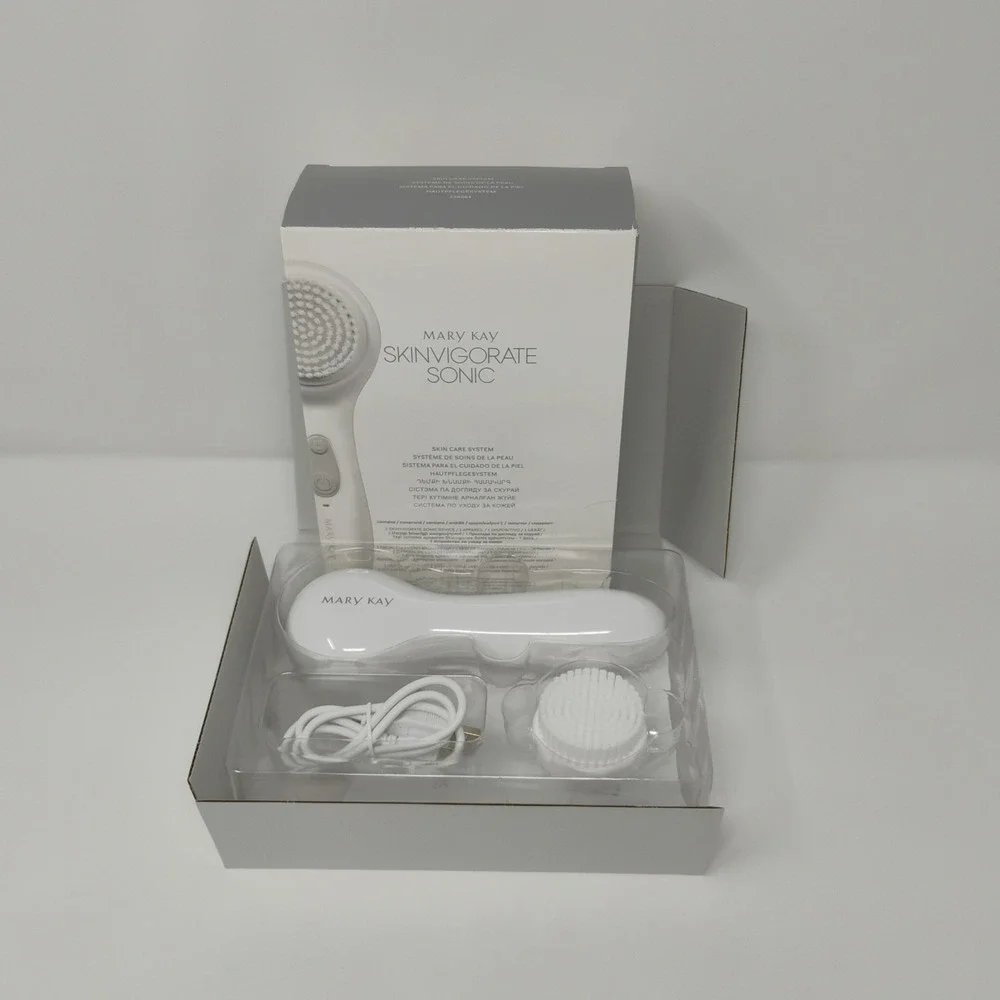 Mary Kay Skinvigorate Sonic Skin Care System Facial Cleansing Brush Open Box New